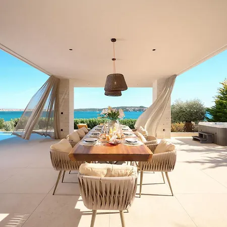 Villa Beachfront Malia Near With Heated Pool & Jacuzzi *