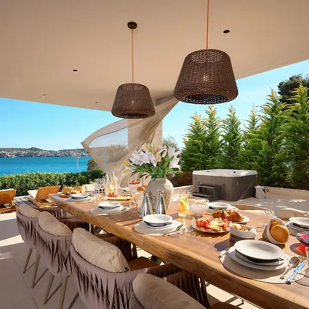 Beachfront Malia Near With Heated Pool & Jacuzzi Villa *